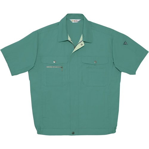 半袖ブルゾン 14010 グリ−ン L