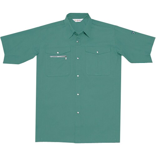 半袖シャツ 14014 グリ−ン L