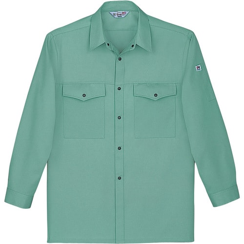 長袖シャツ 1765 スモ−クグリ−ン EL