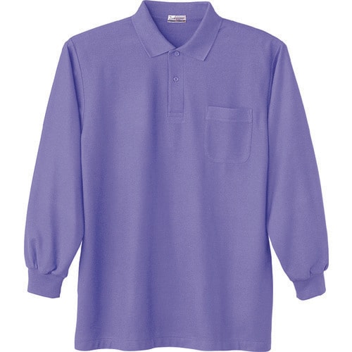 長袖ポロシャツ 24434 パ−プル M