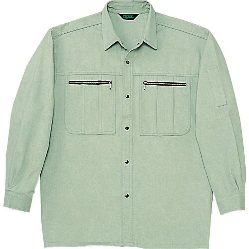 長袖シャツ 30204 ア−スグリ−ン M