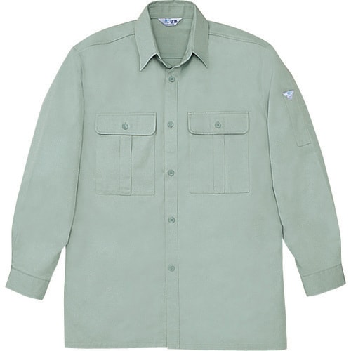 長袖シャツ 34104 ア−スグリ−ン S