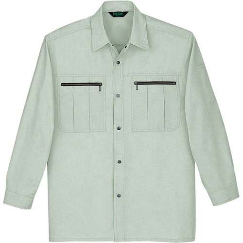 長袖シャツ 34204 ア−スグリ−ン LL