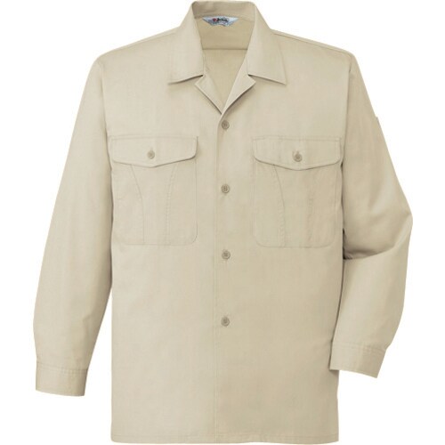 長袖オープンシャツ 44324 ベ−ジユ S