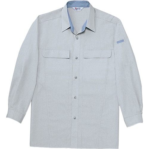 長袖シャツ 45304 シルバ− 5L