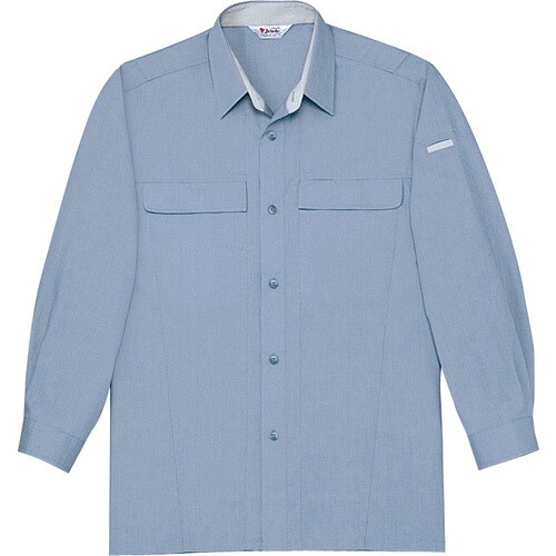 長袖シャツ 45304 ミストブル− LL