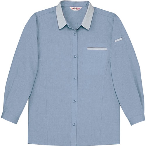 レディース長袖シャ 45305 ミストブル− L