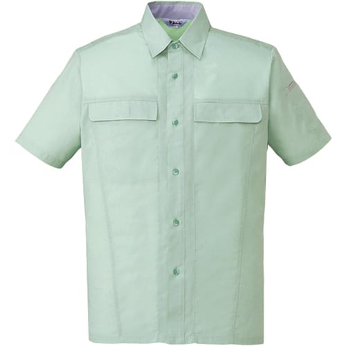 半袖シャツ 45314 ライトグリ−ン EL