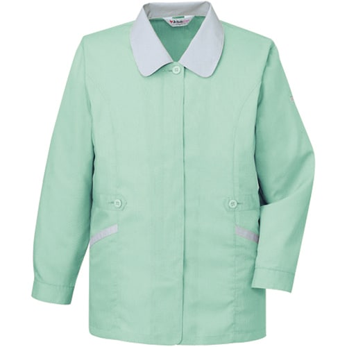 長袖スモック 45325 ライトグリ−ン 5L