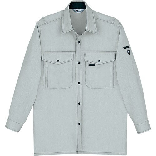 長袖シャツ 45404 シルバ− M