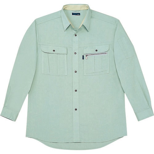 長袖シャツ 46004 ア−スグリ−ン S