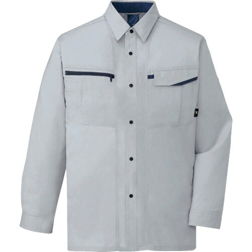 長袖シャツ 47804 シルバ− LL