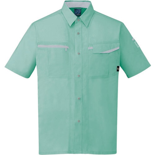 半袖シャツ 47814 スモ−クグリ−ン 5L