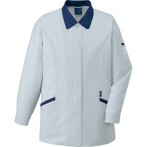 長袖スモック 47825 シルバ− EL