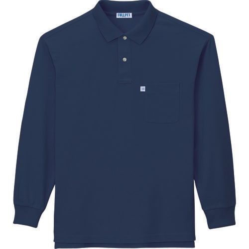 長袖ポロシャツ 46634 ネ−ビ− LL