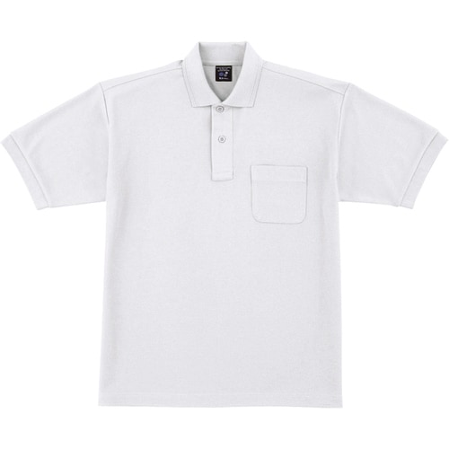 半袖ポロシャツ 47614 ホワイト 4L