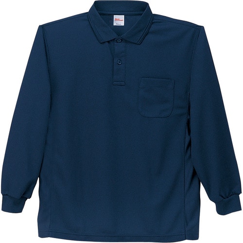 長袖ポロシャツ 47654 ネ−ビ− M