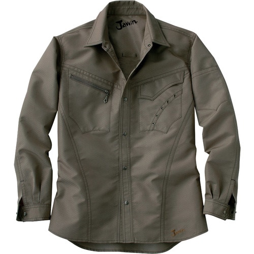 長袖シャツ 51604 グレイツシユブラウン LL