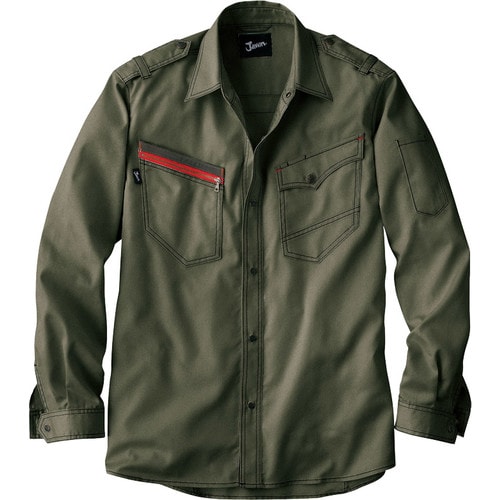 長袖シャツ 51704 ア−ミ−グリ−ン EL