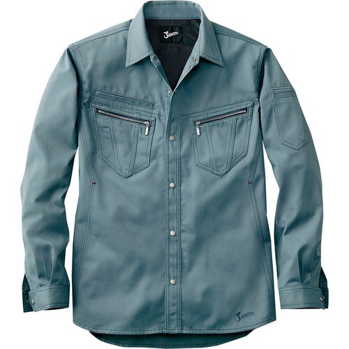 長袖シャツ 51804 ミストブル− EL