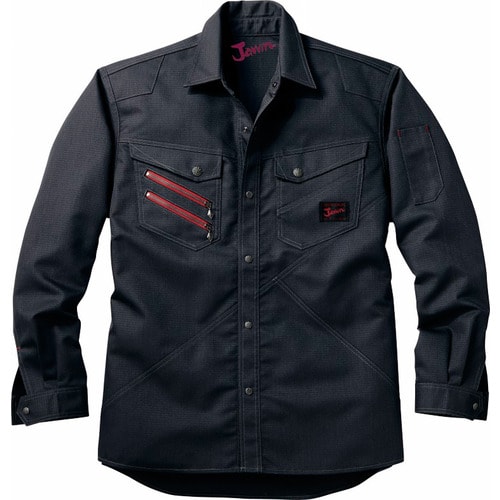 長袖シャツ 52304 シツクブラツク EL