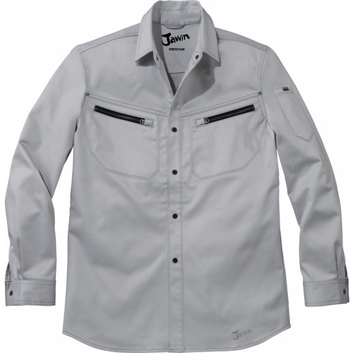 長袖シャツ 52504 パ−ルシルバ− L