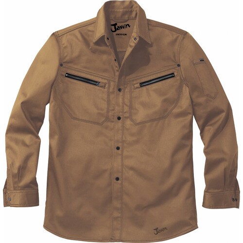 長袖シャツ 52504 キヤメルゴ−ルド M