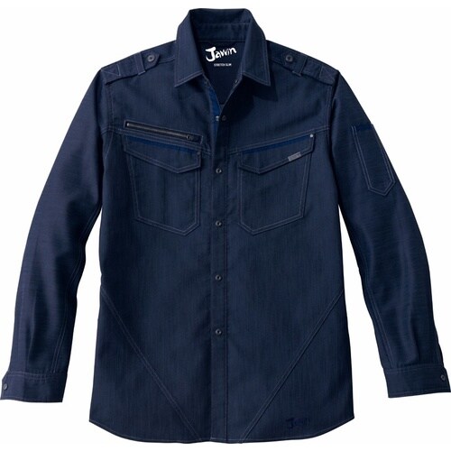 長袖シャツ 52604 ネ−ビ− 4L