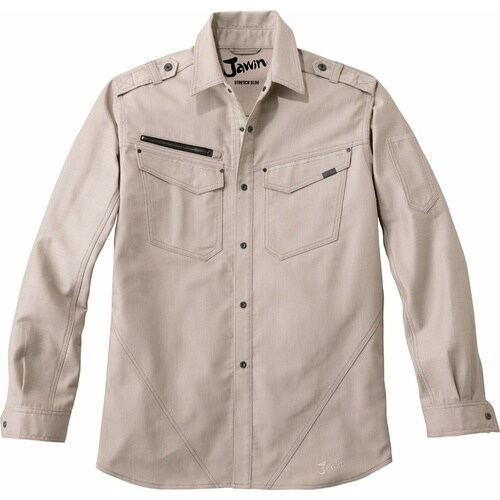 長袖シャツ 52604 アイボリ− 5L