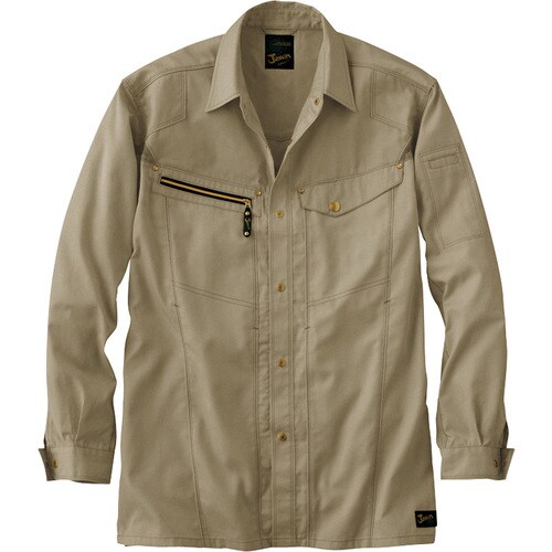 長袖シャツ 55504 キヤメル LL