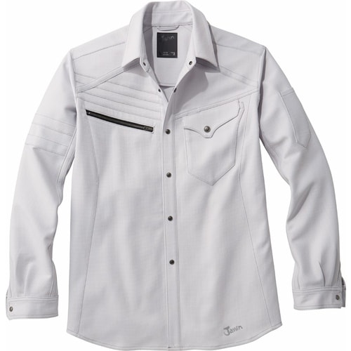 長袖シャツ 52704 シルバ− LL