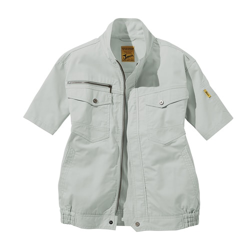 空調服半袖ブルゾン 54010 シルバ− 4L