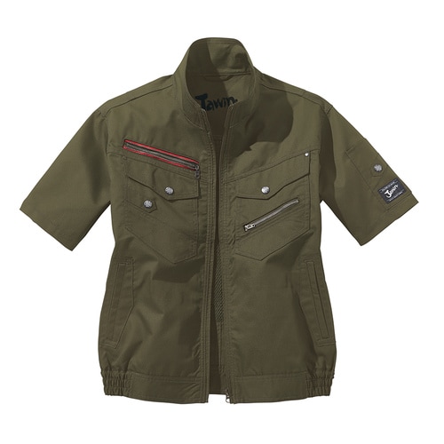 空調服半袖ブルゾン 54040 AMY緑 4L