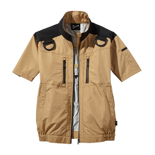 空調服半袖ブルゾン 54090 キヤメル M