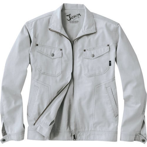 長袖ジャンパー 55100 シルバ− 4L