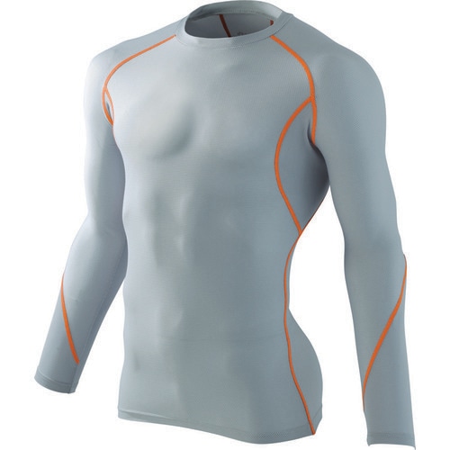 ロングスリーブ 56144 シルバ−グレ− LL