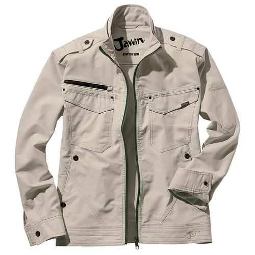 長袖ジャンパー 56600 アイボリ− LL