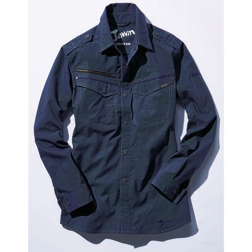 長袖シャツ 56604 ネ−ビ− LL