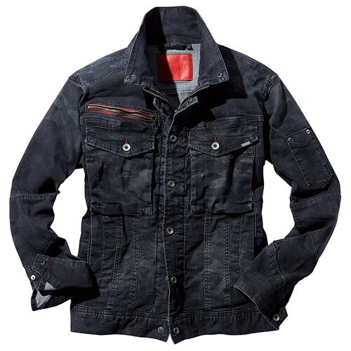 長袖ジャンパー 56900 ブラツクカモフラ 4L