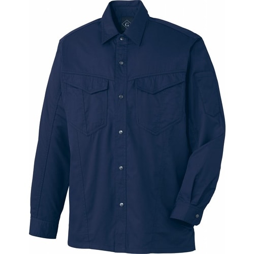 長袖シャツ 64004 ネ−ビ− LL