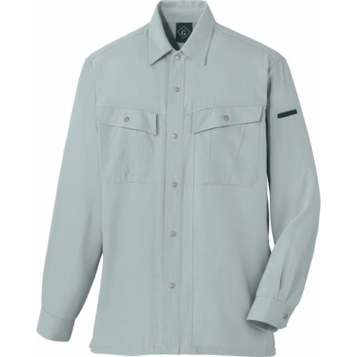 長袖シャツ 64104 ア−スグリ−ン S