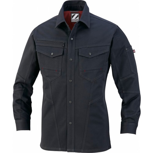 長袖シャツ 71204 シツクブラツク L