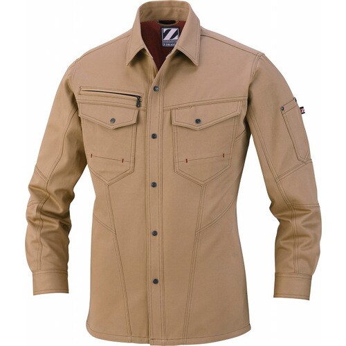 長袖シャツ 71204 キヤメル L