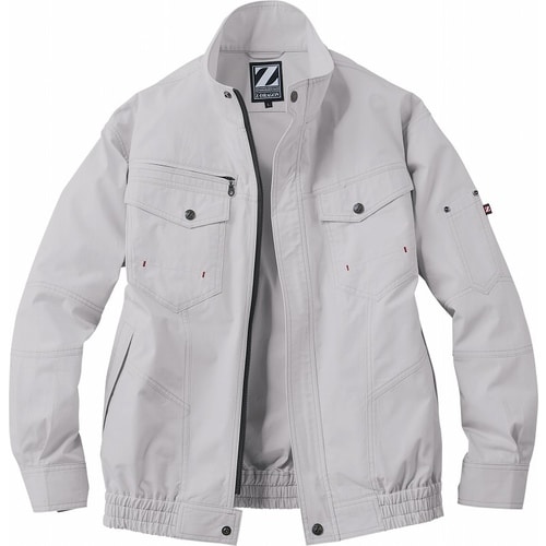 空調服長袖ブルゾン 74000 シルバ− 5L