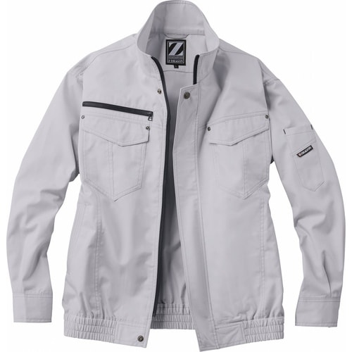 空調服長袖ブルゾン 74010 シルバ− 5L