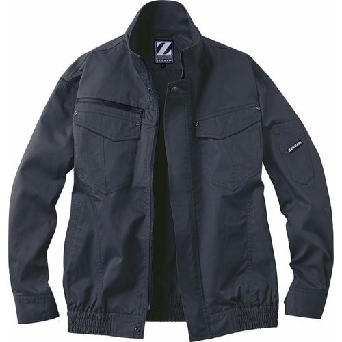 空調服長袖ブルゾン 74010 SKブラツク 5L