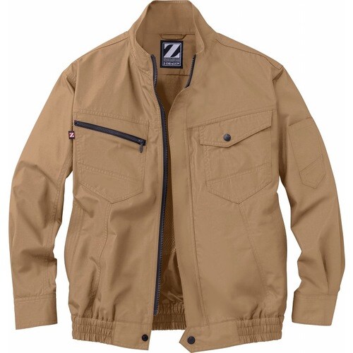 空調服長袖ブルゾン 74020 キヤメル L