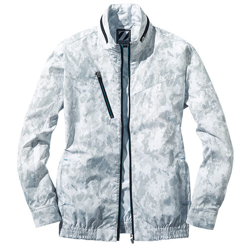 空調服長袖ブルゾン 74050 シルバ−カモ 5L