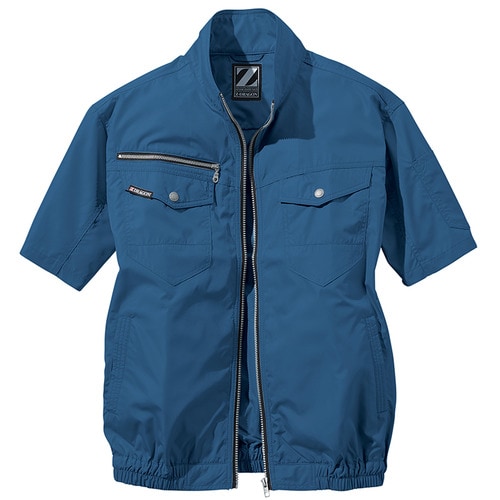 空調服半袖ブルゾン 74090 ネ−ビ− L