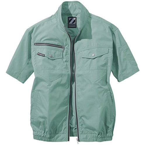 空調服半袖ブルゾン 74090 Eグリ−ン LL